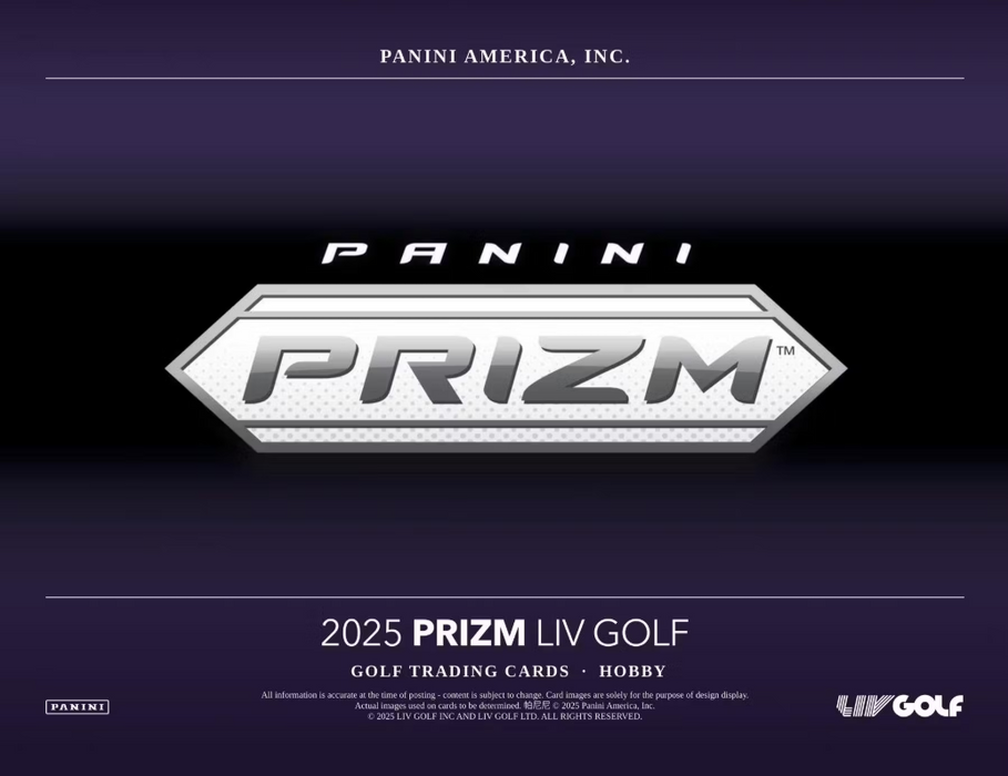 2025 Panini Prizm LIV Golf Hobby Box