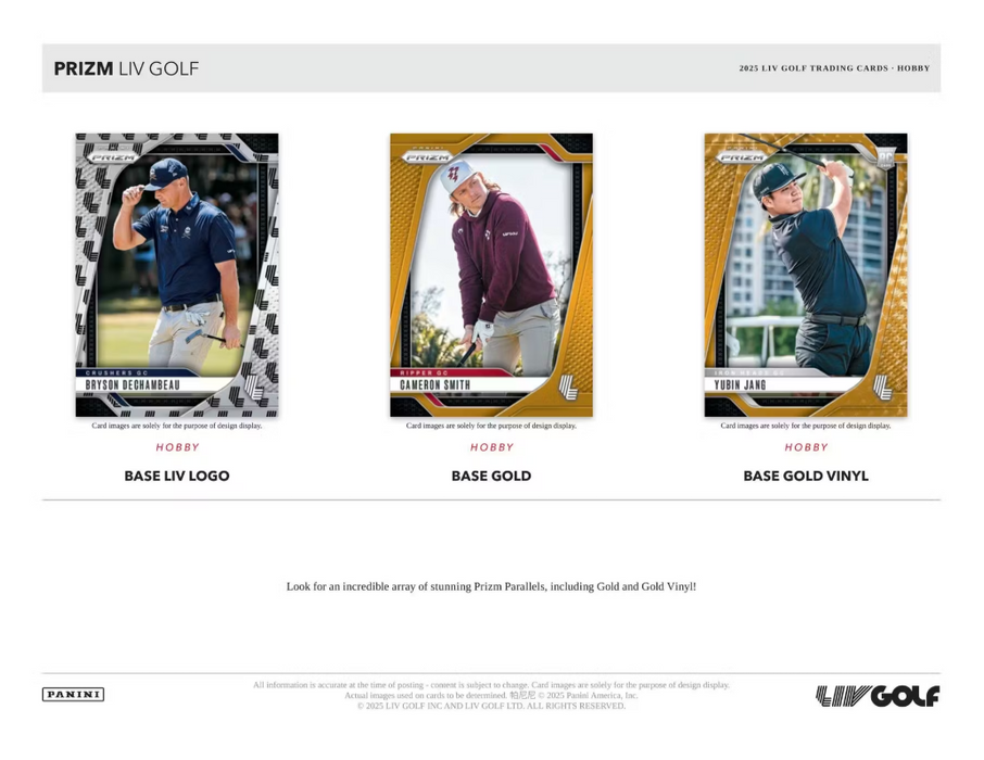2025 Panini Prizm LIV Golf Hobby Box