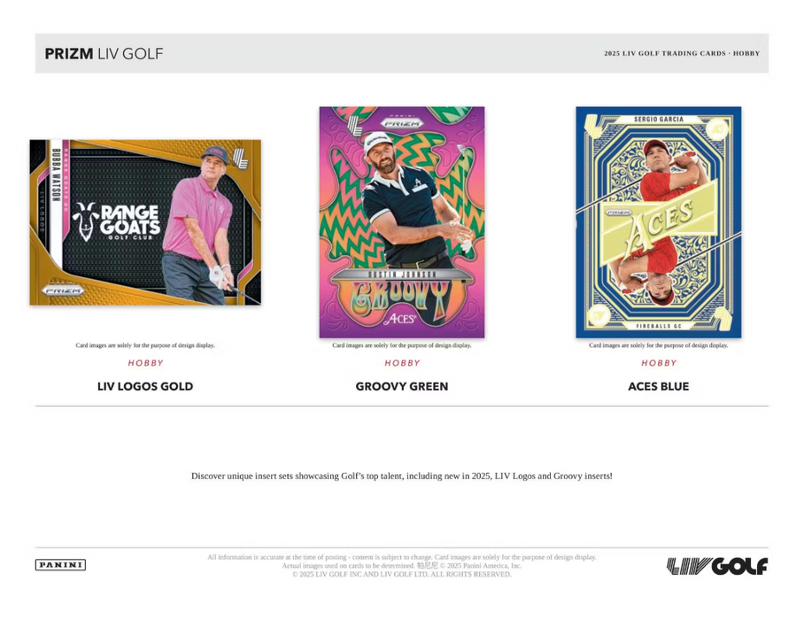 2025 Panini Prizm LIV Golf Hobby Box