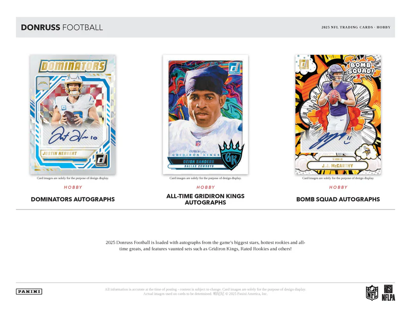 2025 Panini Donruss NFL Football Hobby Box
