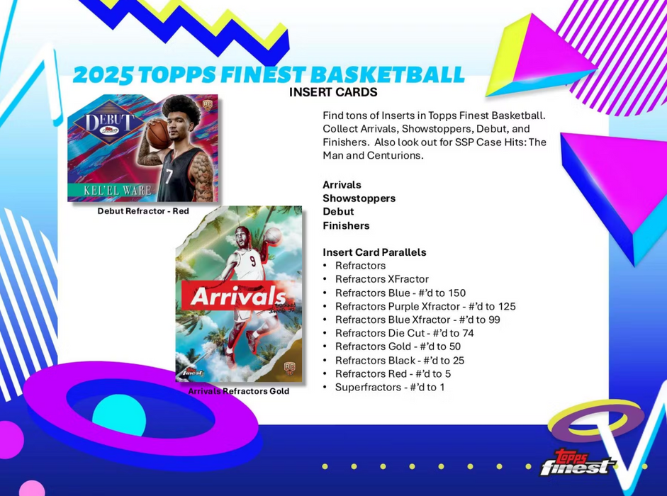 2024-25 Topps Finest Basketball Hobby Box