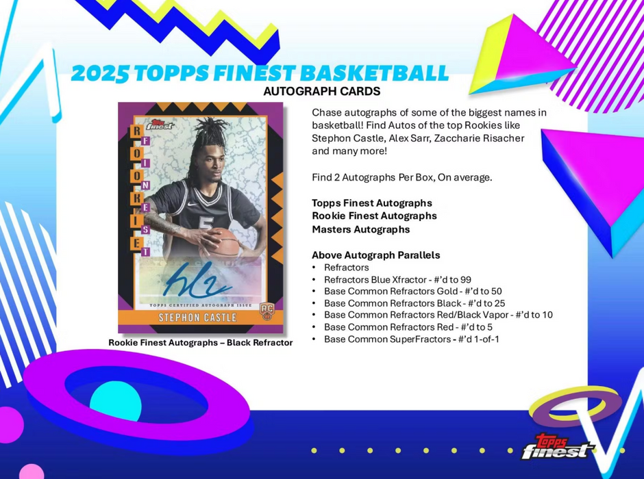 2024-25 Topps Finest Basketball Hobby Box