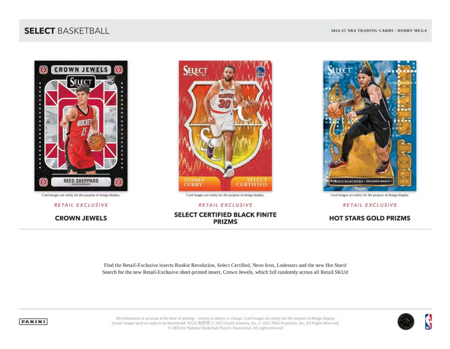 2024-25 Panini Select Basketball Hobby Mega Box