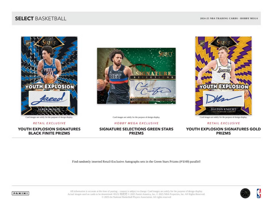 2024-25 Panini Select Basketball Hobby Mega Box