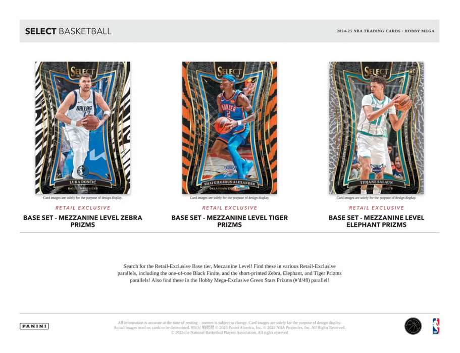 2024-25 Panini Select Basketball Hobby Mega Box
