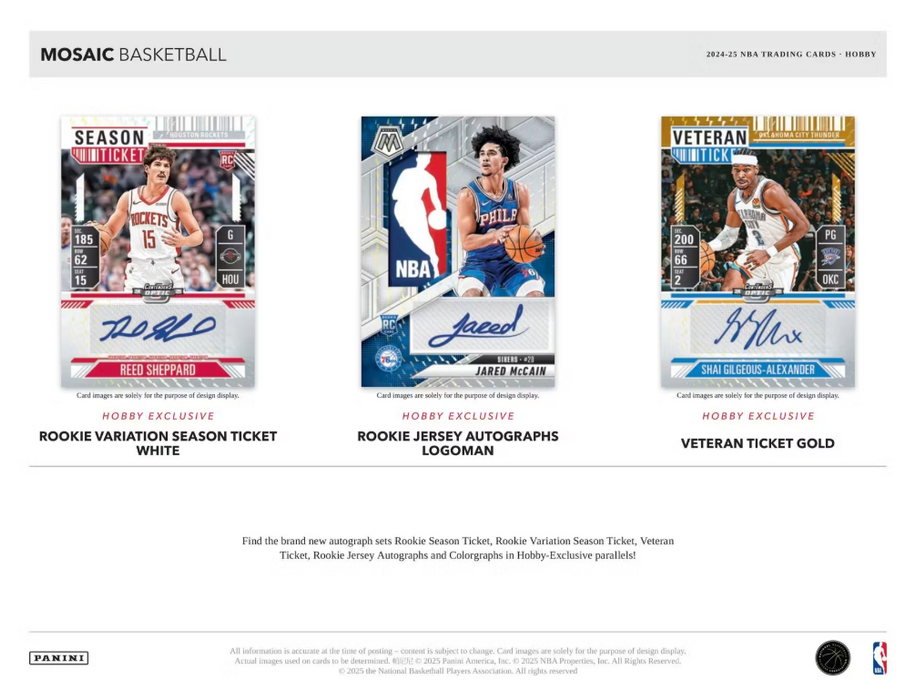 2024-25 Panini Mosaic Basketball Hobby Box
