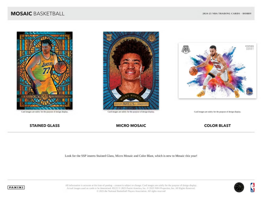 2024-25 Panini Mosaic Basketball Hobby Box