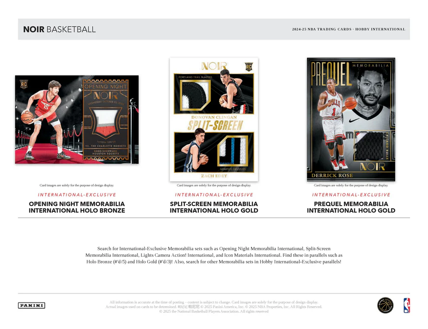 2024-25 Panini Noir Basketball Hobby International Box