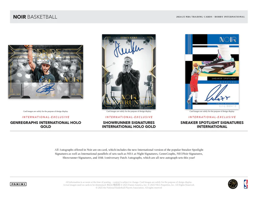 2024-25 Panini Noir Basketball Hobby International Box