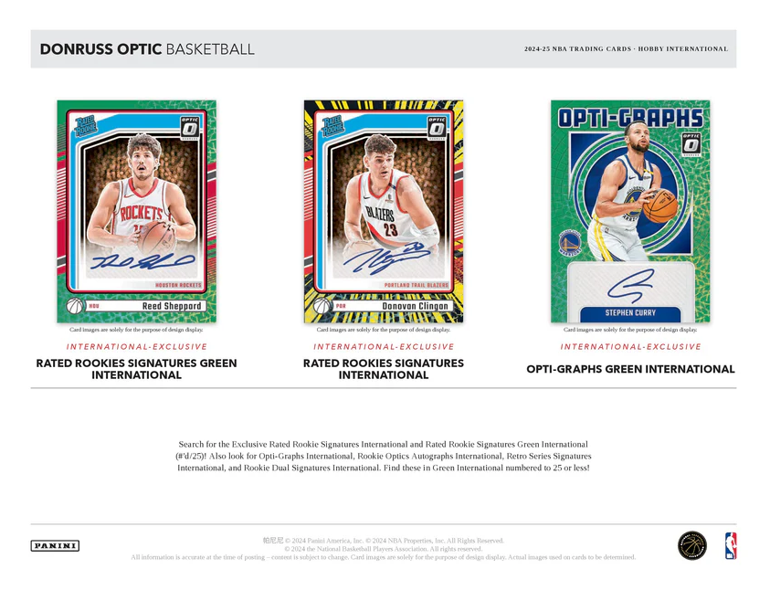 2024-25 Panini Donruss Optic Basketball Hobby International Box