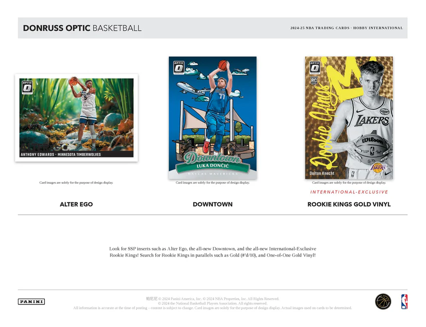 2024-25 Panini Donruss Optic Basketball Hobby International Box