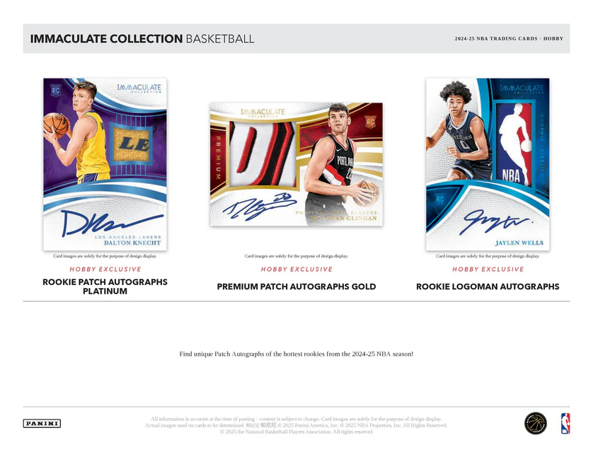 2024-25 Panini Immaculate Basketball Hobby Box