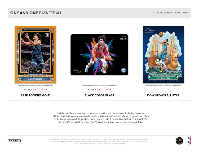 2024-25 Panini One And One Basketball Hobby Box