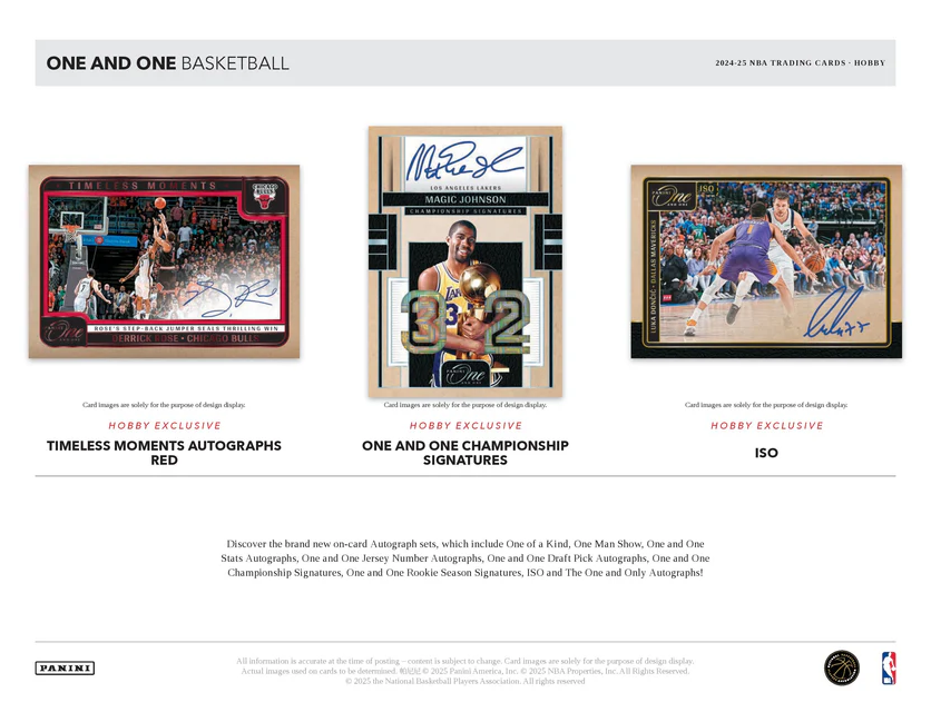 2024-25 Panini One And One Basketball Hobby Box