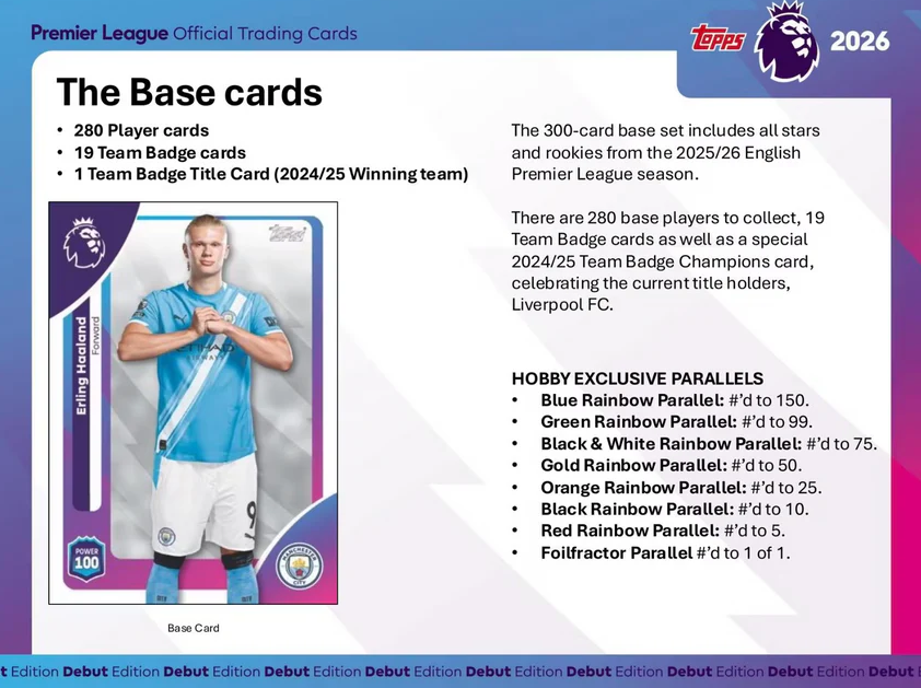 2025-26 Topps English Premier League Soccer Hobby Box
