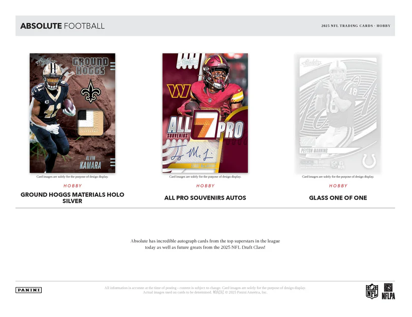 2025 Panini Absolute NFL Football Hobby Box
