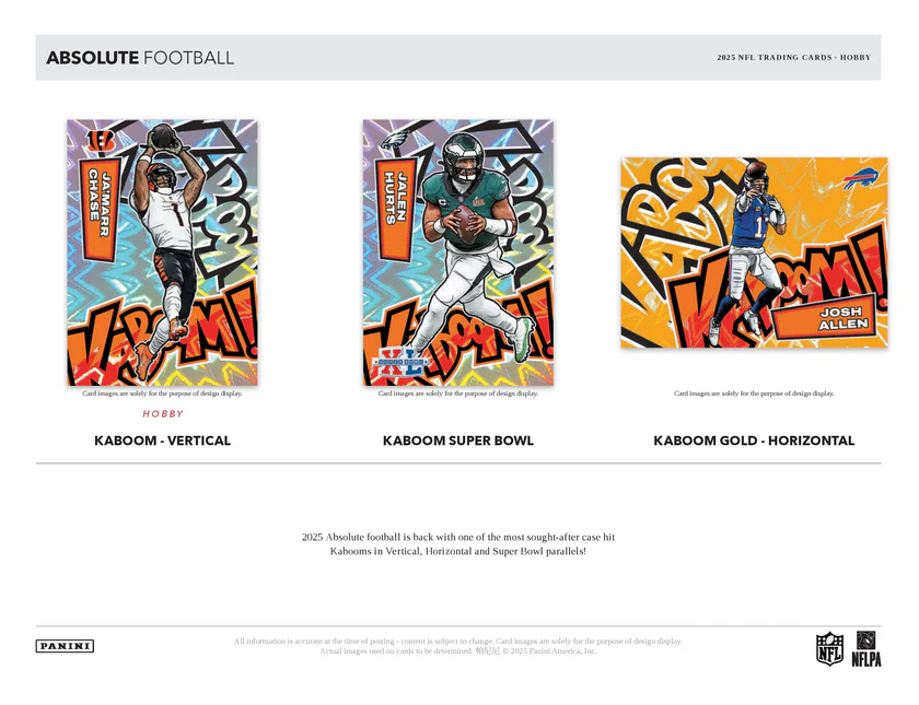 2025 Panini Absolute NFL Football Hobby Box