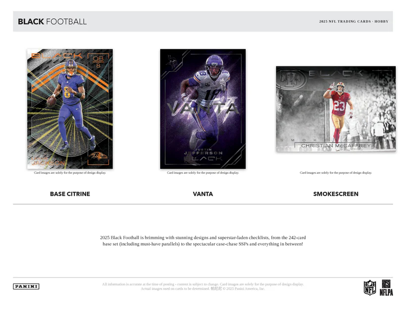 2025 Panini Black NFL Football Hobby Box