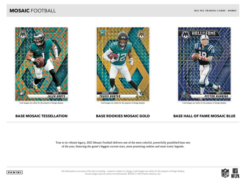 2025 Panini Mosaic NFL Football Hobby Box