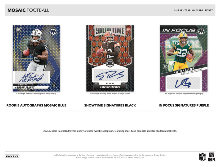 2025 Panini Mosaic NFL Football Hobby Box