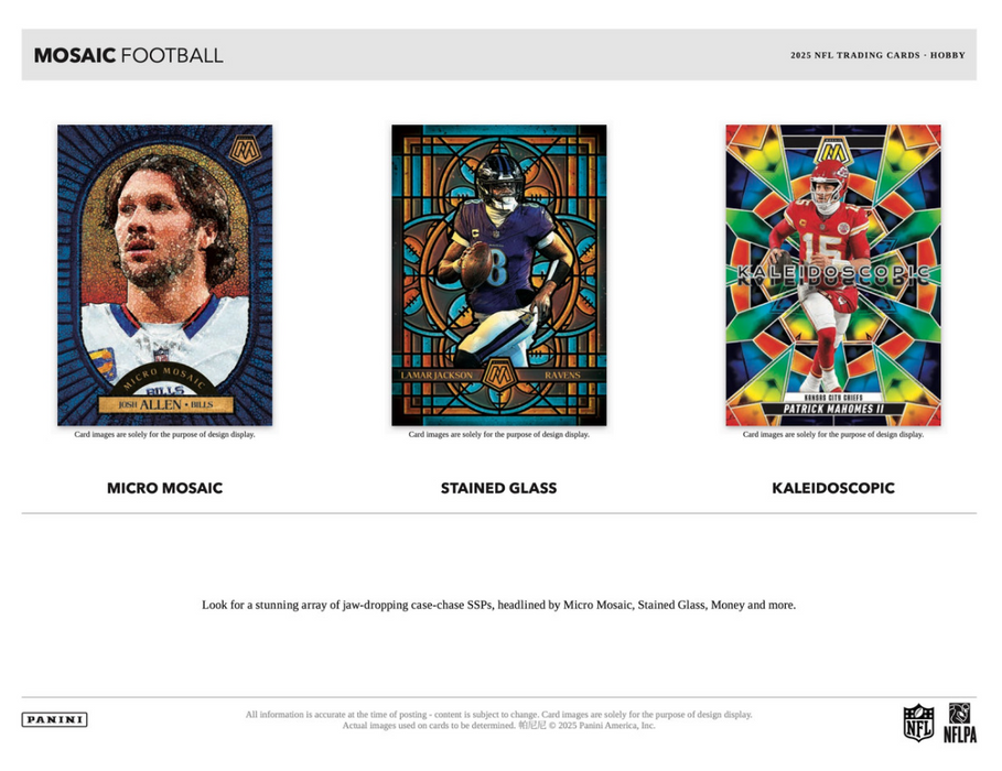 2025 Panini Mosaic NFL Football Hobby Box