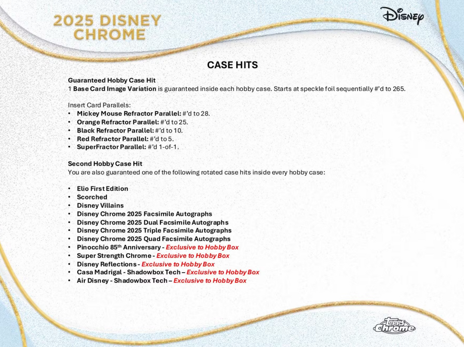 2025 Topps Chrome Disney Hobby Box