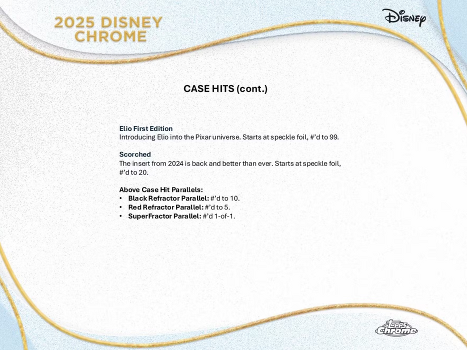2025 Topps Chrome Disney Hobby Box
