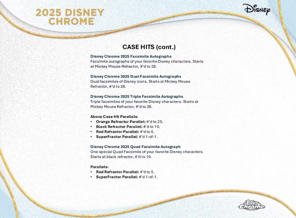 2025 Topps Chrome Disney Hobby Box
