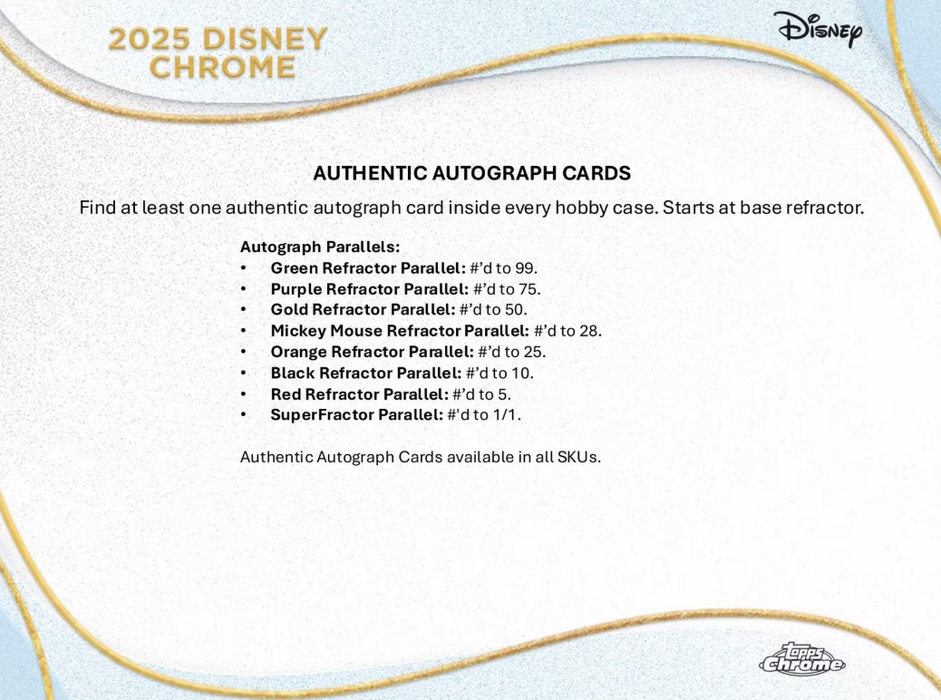 2025 Topps Chrome Disney Hobby Box