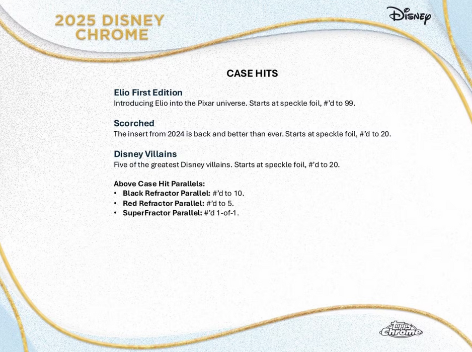 2025 Topps Chrome Disney Value Box