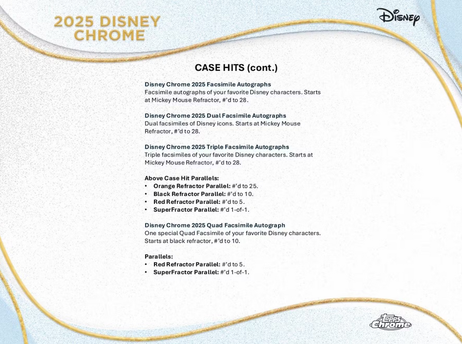 2025 Topps Chrome Disney Value Box
