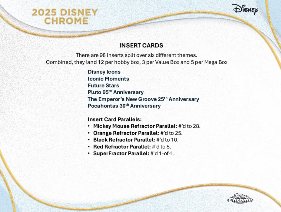 2025 Topps Chrome Disney Mega Box