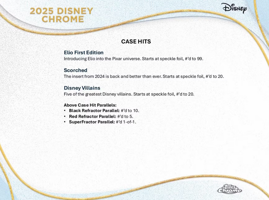2025 Topps Chrome Disney Mega Box