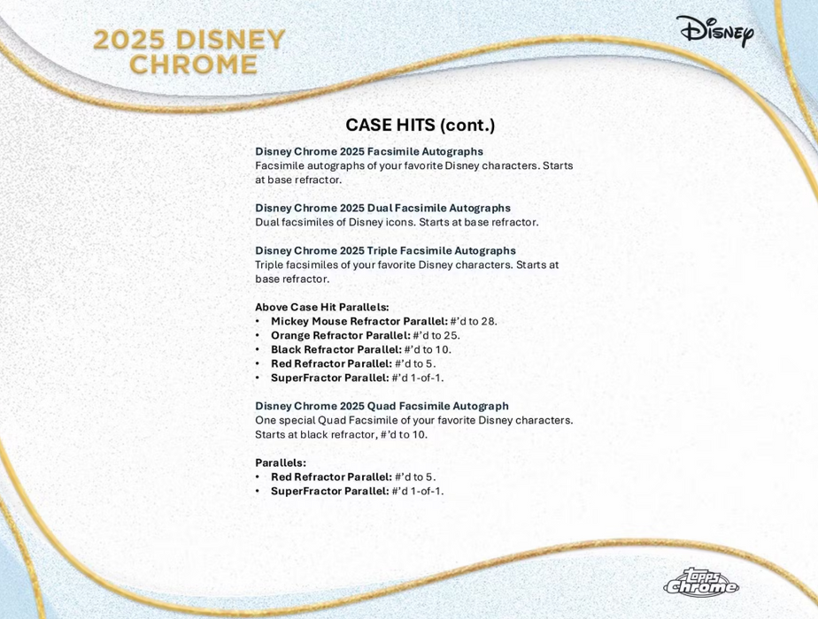 2025 Topps Chrome Disney Mega Box