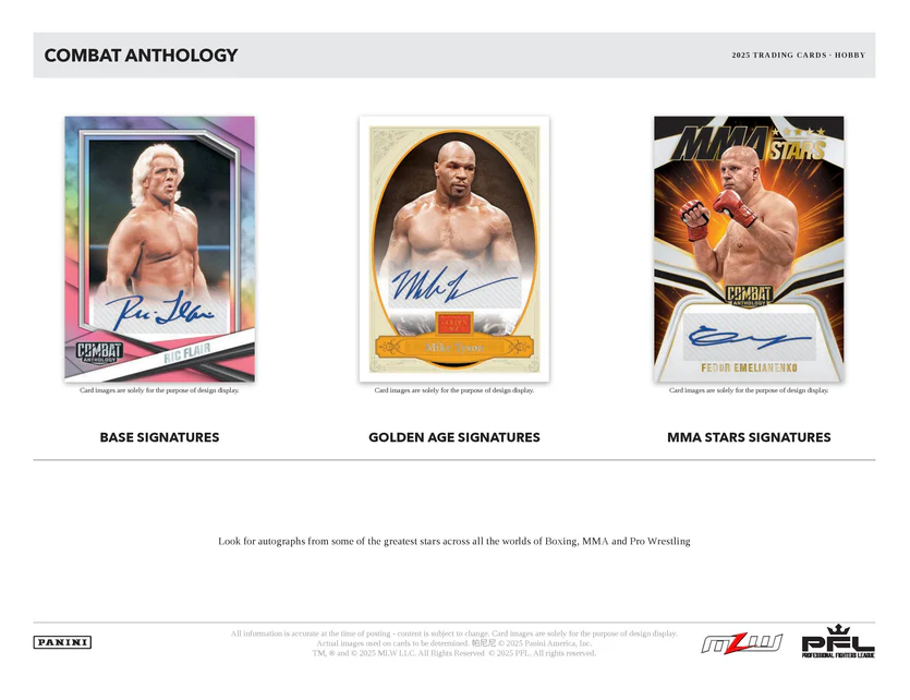 2025 Panini PFL Combat Anthology Hobby Box