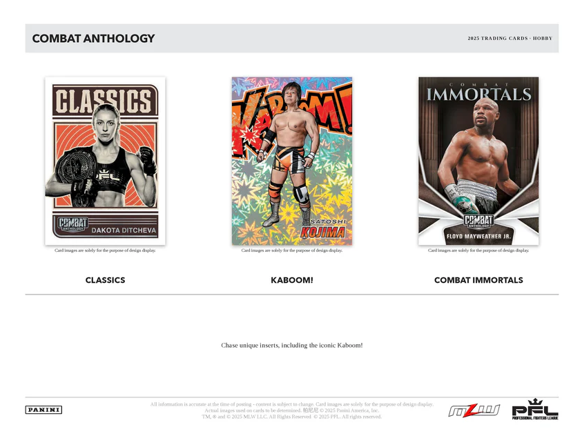 2025 Panini PFL Combat Anthology Hobby Box