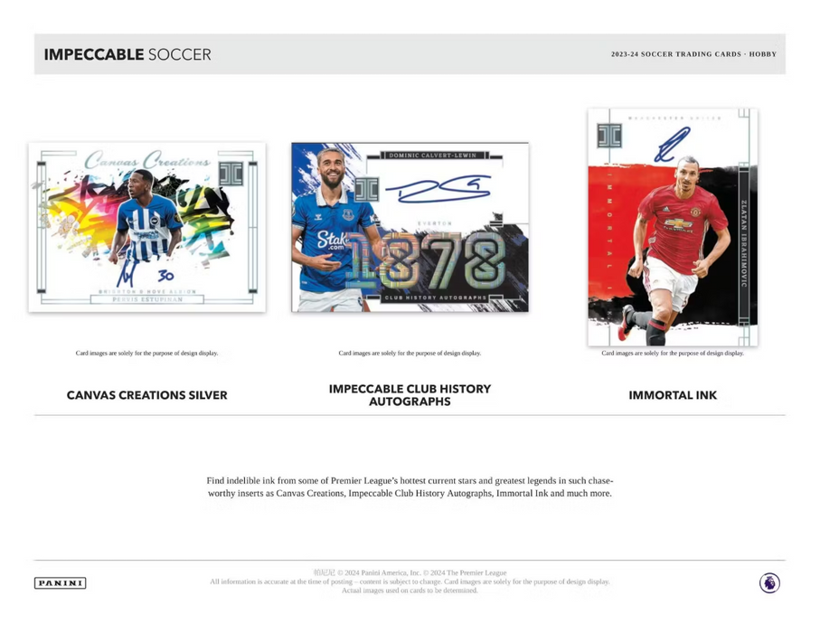2023-24 Panini Impeccable Premier League EPL Soccer Hobby Box