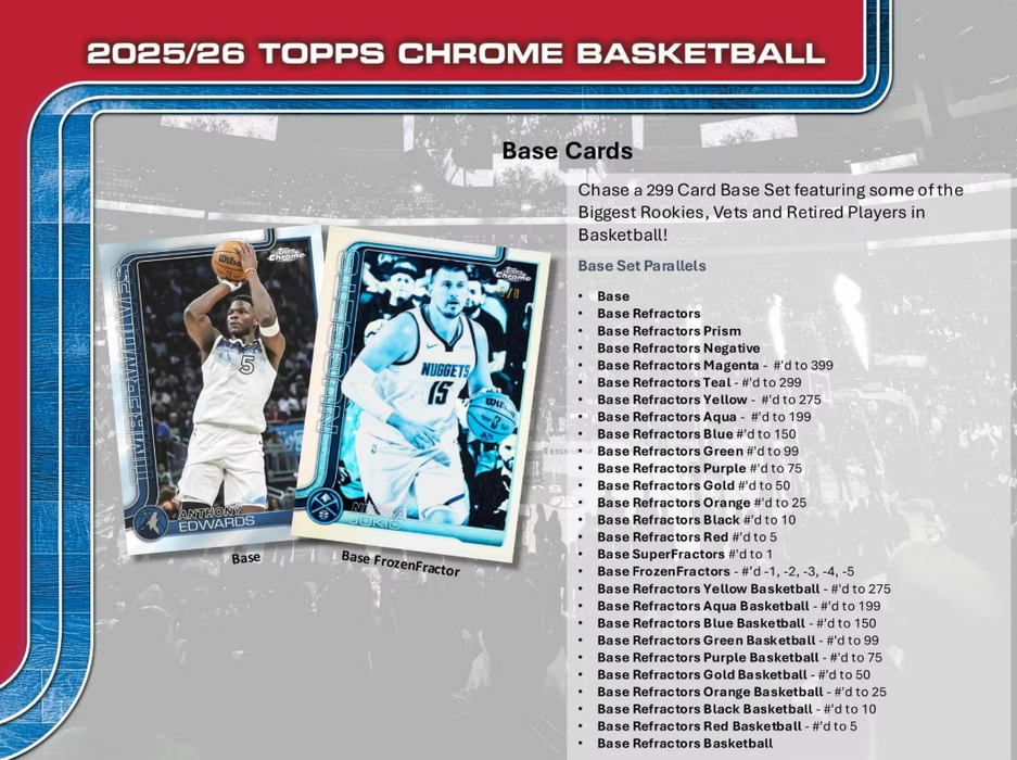 2025-26 Topps Chrome Basketball Blaster Value Box (Pre-Order: December 18)