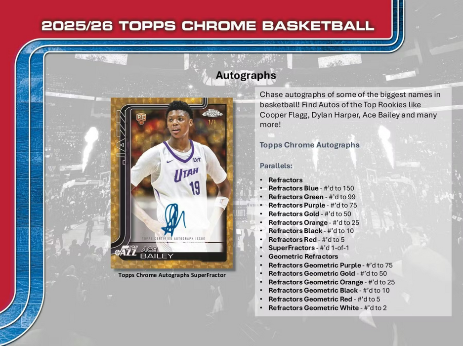 2025-26 Topps Chrome Basketball Blaster Value Box (Pre-Order: December 18)
