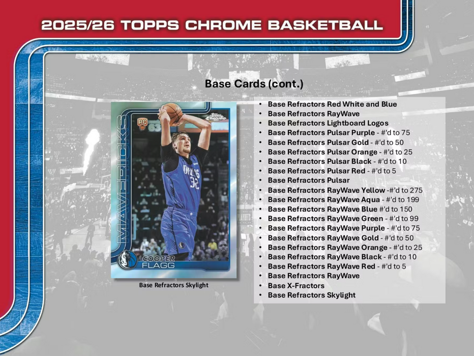 2025-26 Topps Chrome Basketball Mega Box (Pre-Order: December 18)