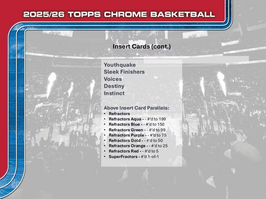 2025-26 Topps Chrome Basketball Mega Box (Pre-Order: December 18)