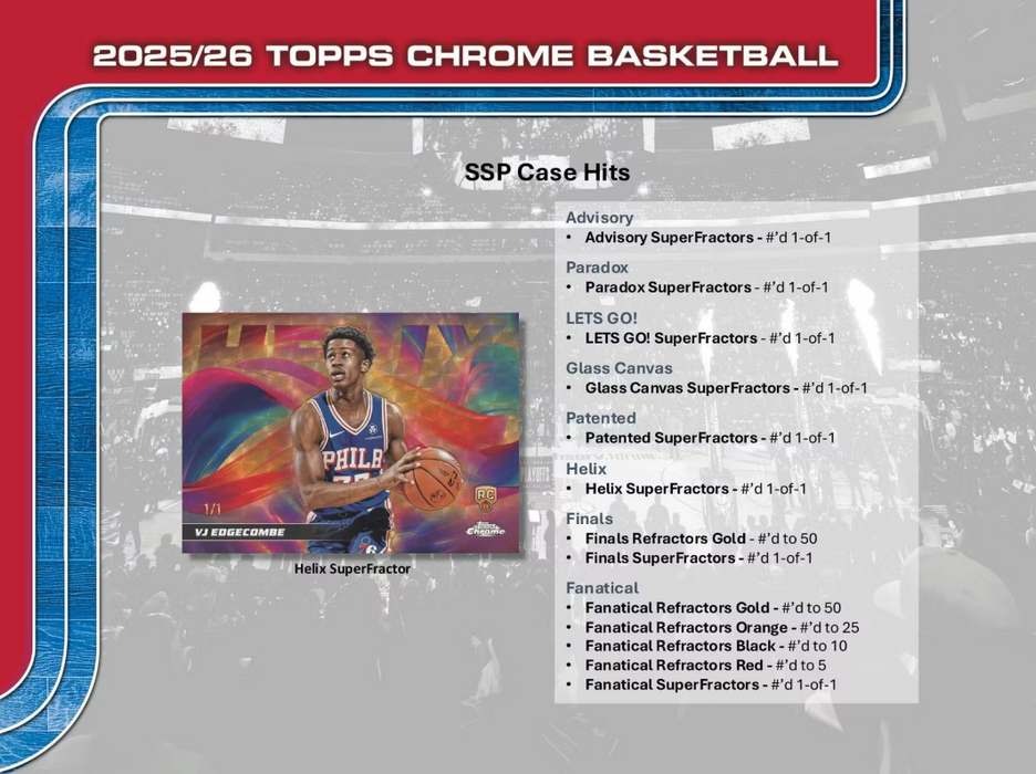 2025-26 Topps Chrome Basketball Mega Box (Pre-Order: December 18)