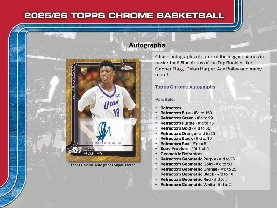 2025-26 Topps Chrome Basketball Mega Box (Pre-Order: December 18)