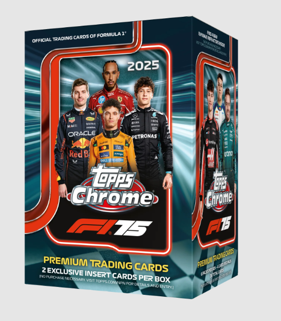 2025 Topps Chrome Formula 1 F1 Racing Blaster Value Box (Pre-Order: January 22)