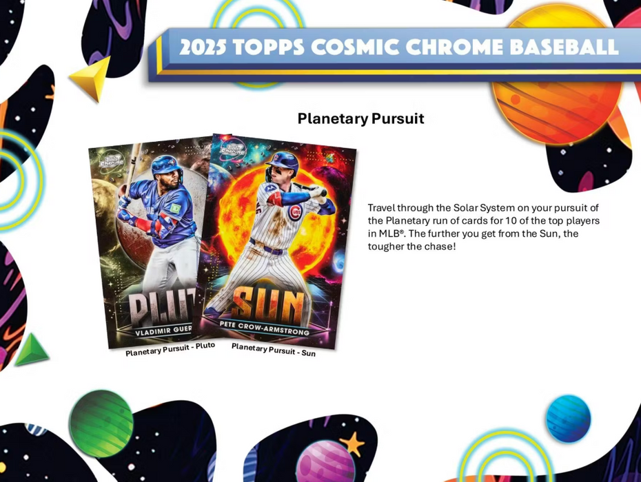 2025 Topps Cosmic Chrome Baseball Hobby Box (Pre-Order: December 17)