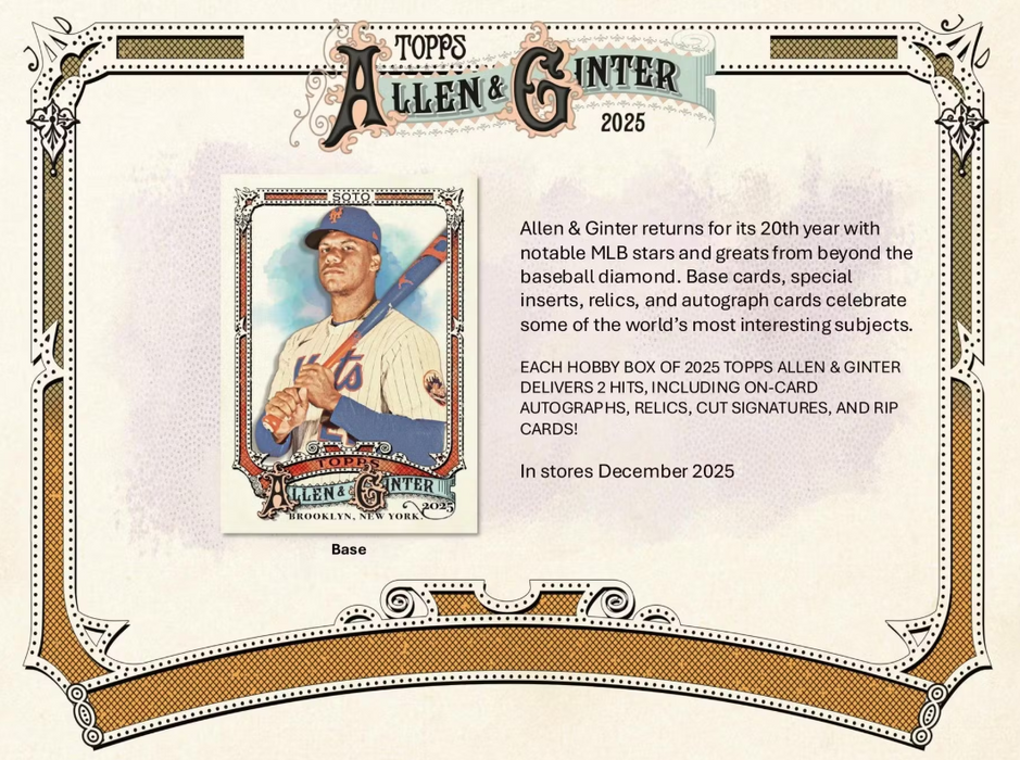 2025 Topps Allen & Ginter Baseball Blaster Value Box (Pre-Order: TBA)