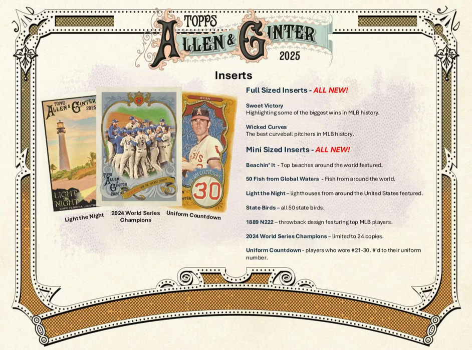 2025 Topps Allen & Ginter Baseball Blaster Value Box (Pre-Order: TBA)
