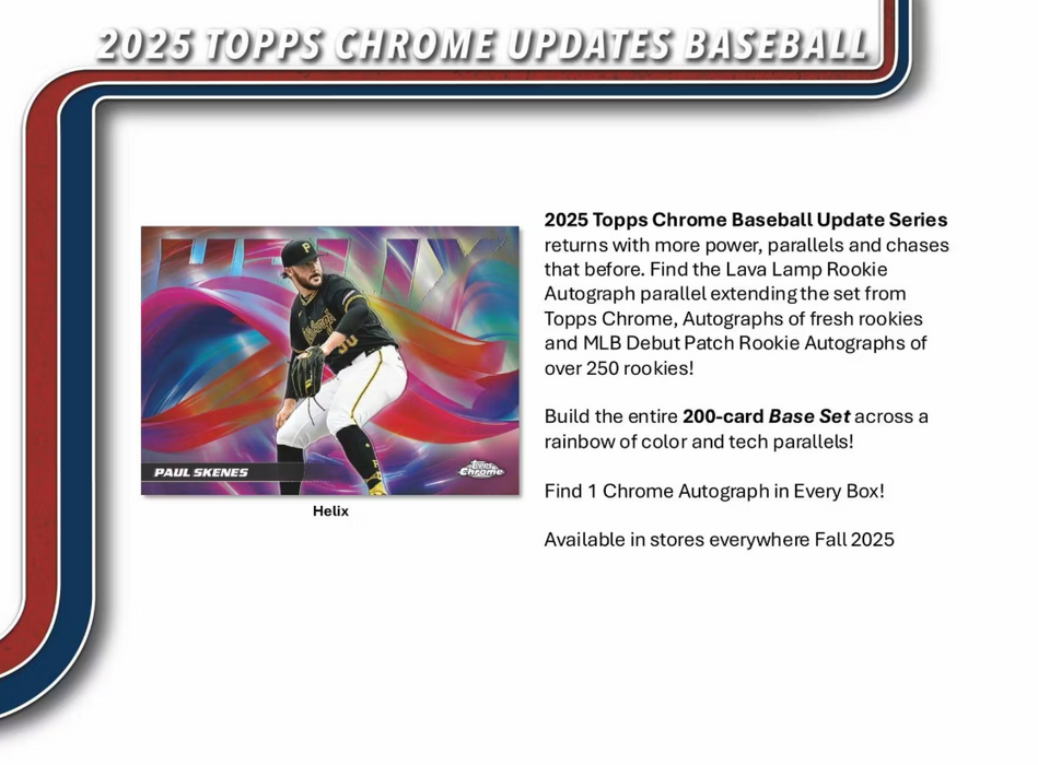 2025 Topps Chrome Update Baseball Hobby Box