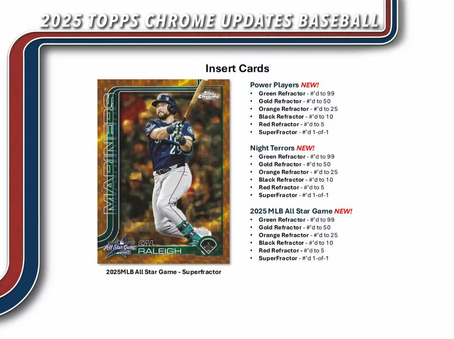 2025 Topps Chrome Update Baseball Hobby Box