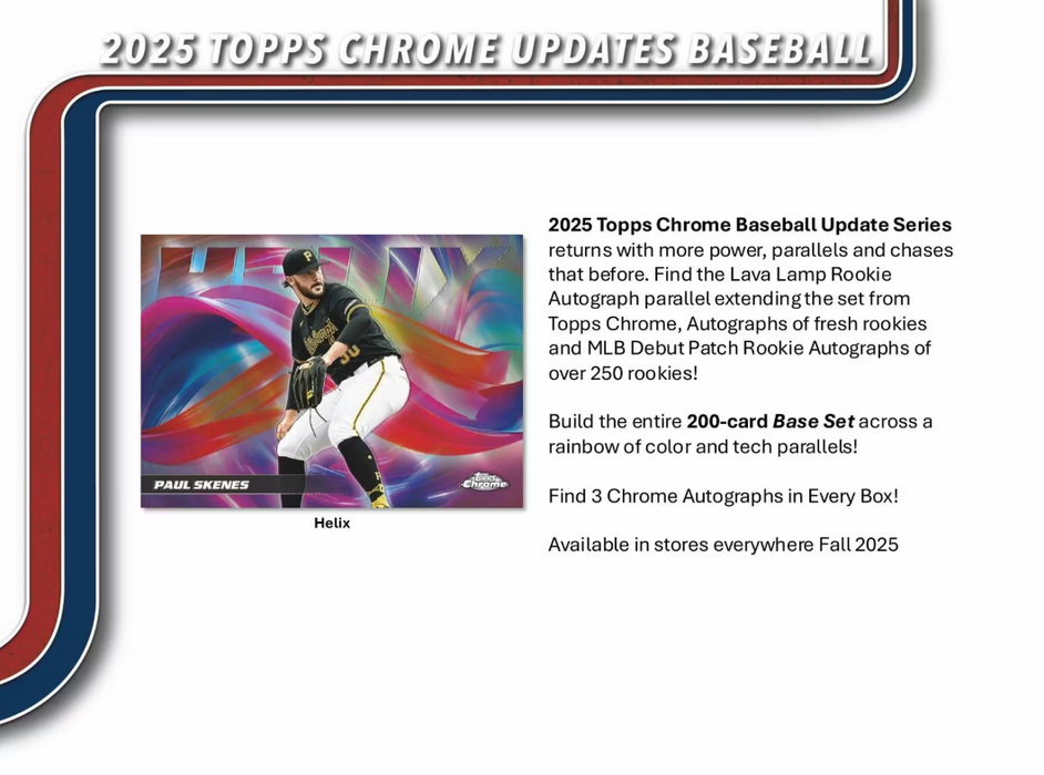 2025 Topps Chrome Update Baseball Jumbo Hobby Box